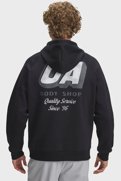 Чоловіче чорне худі UA Rival Fleece HBR Logo HD Under Armour L 6003955-001 - Фото 1 Чоловіче чорне худі UA Rival Fleece HBR Logo HD Under Armour L 6003955-001 - зображення 1