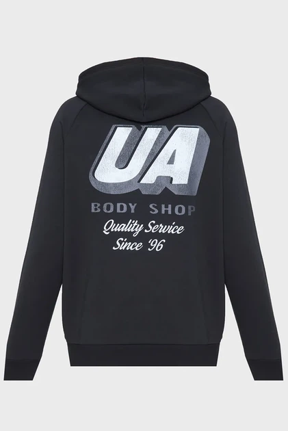 Чоловіче чорне худі UA Rival Fleece HBR Logo HD Under Armour XL 6003955-001 - Фото 5 Чоловіче чорне худі UA Rival Fleece HBR Logo HD Under Armour XL 6003955-001 - изображение 5