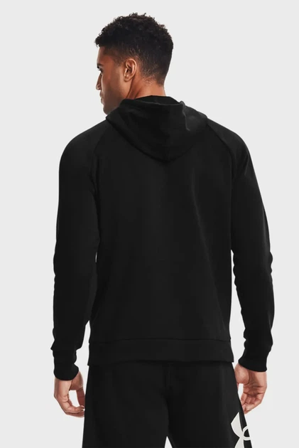 Чоловіче чорне худі UA Rival Fleece Big Logo HD Under Armour XL 1357093-001 - изображение 3