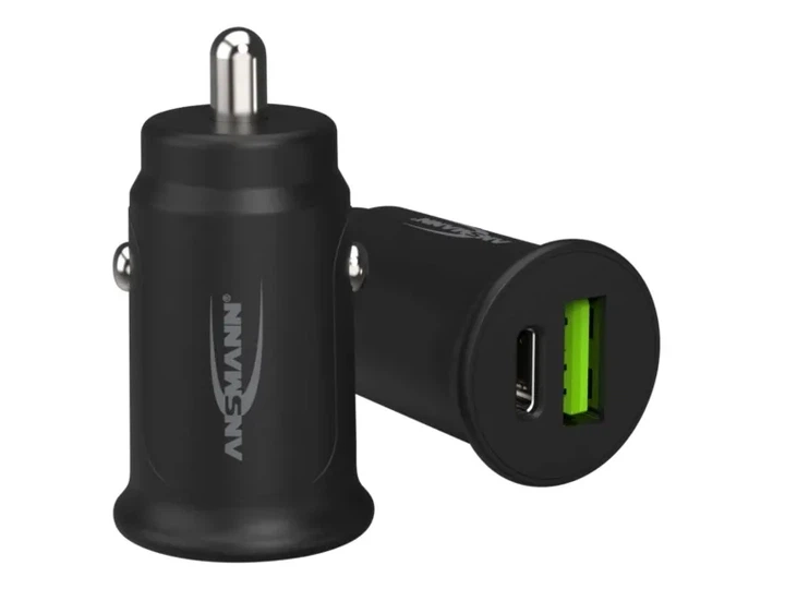 Ładowarka samochodowa Ansmann CC230PD USB-A USB-C 30 W 1000-0029 Czarna (4013674176892) - obraz 4