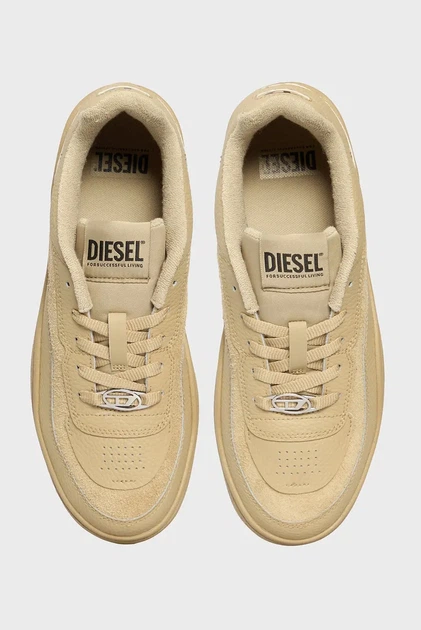 Чоловічі бежеві шкіряні снікерси OVAL SKATE Diesel 42 Y03511 P8419 - зображення 4