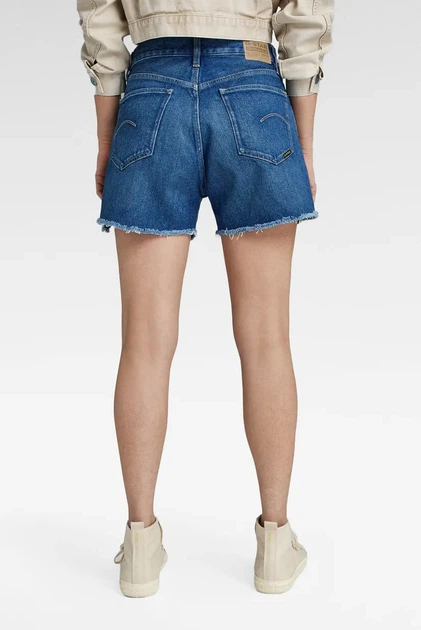 Жіночі сині джинсові шорти High Short raw edge G-Star 24 D24382,D434 - изображение 2