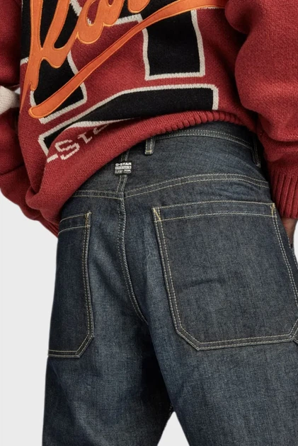 Чоловічі темно-сині джинси Carpenter 3D Loose G-Star RAW 32-32 D23695,D433 - зображення 4
