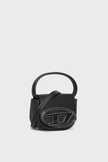 Жіноча чорна шкіряна сумка 1DR Diesel OS X08709 PR818 - зображення 3