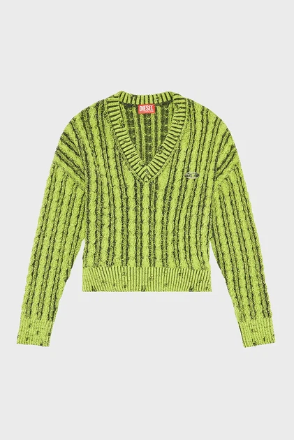 Жіночий салатовий пуловер M-OXIA KNITWEAR Diesel S A11171 0GEAZ - изображение 5