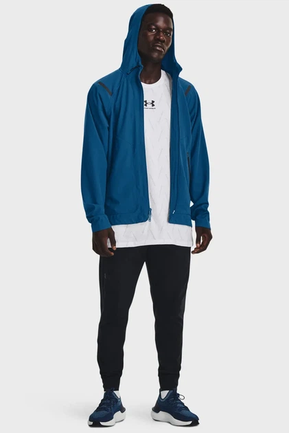Чоловіча темно-синя вітровка UA Unstoppable Jacket Under Armour S 1370494-426 - изображение 2