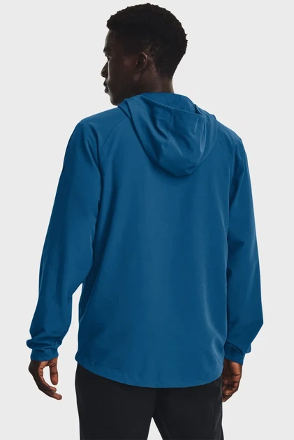 Чоловіча темно-синя вітровка UA Unstoppable Jacket Under Armour S 1370494-426 - изображение 3