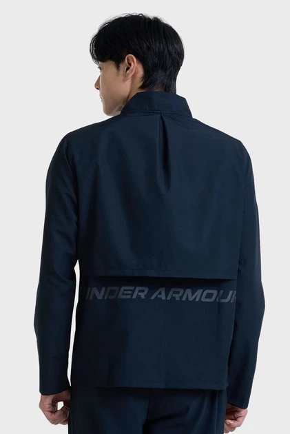 Чоловіча чорна ветровка UA STORM RUN JACKET Under Armour S 1376797-001 - Фото 3 Чоловіча чорна ветровка UA STORM RUN JACKET Under Armour S 1376797-001 - зображення 3
