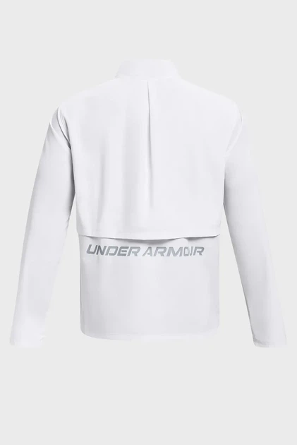 Чоловіча біла вітрівка UA STORM RUN JACKET Under Armour MD 1376797-100 - зображення 4