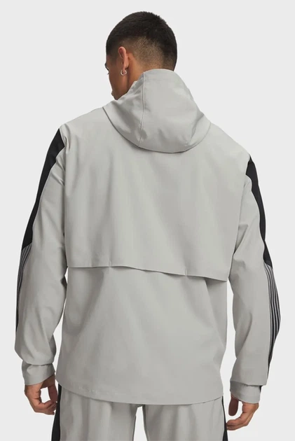 Чоловіча сіра вітровка UA Velociti Storm Hooded Jkt Under Armour LG 6005900-069 - Фото 2 Чоловіча сіра вітровка UA Velociti Storm Hooded Jkt Under Armour LG 6005900-069 - зображення 2
