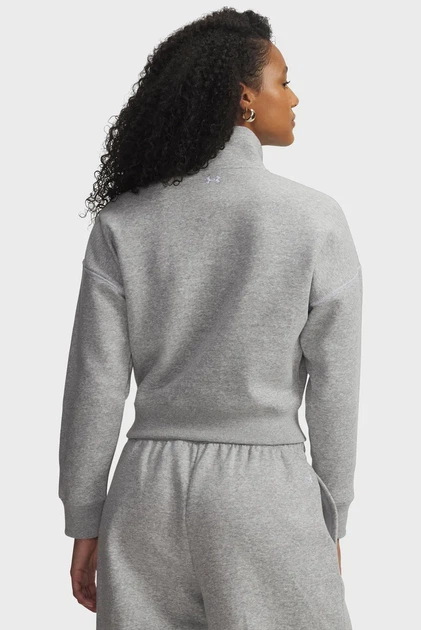 Жіноча сіра спортивна кофта Rival Fleece Script HZ Under Armour XS 6012292-011 - Фото 2 Жіноча сіра спортивна кофта Rival Fleece Script HZ Under Armour XS 6012292-011 - зображення 2