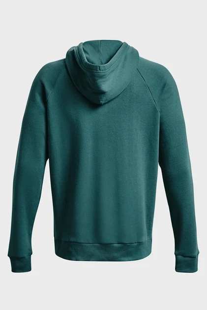 Чоловіче зелене худі UA Rival Fleece Fleece Big Logo HD Under Armour L 1357093-722 - изображение 6