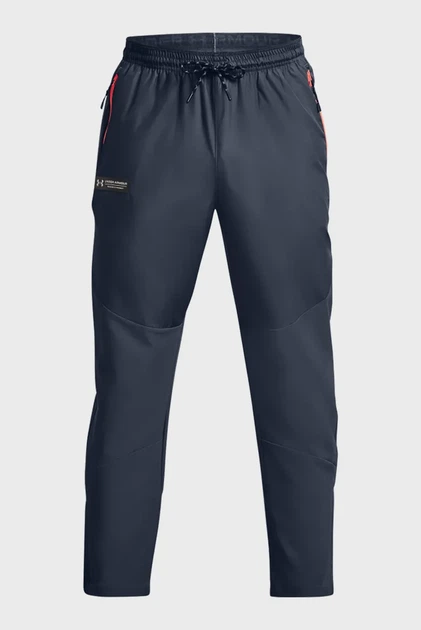 Чоловічі темно-сірі спортивні штани UA Rush Woven Pants Under Armour S 1377182-044 - Фото 8 Чоловічі темно-сірі спортивні штани UA Rush Woven Pants Under Armour S 1377182-044 - изображение 8