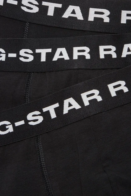 Чоловічі чорні боксери (3 шт) Boxer briefs G-Star L D23771,D516 - Фото 3 Чоловічі чорні боксери (3 шт) Boxer briefs G-Star L D23771,D516 - изображение 3