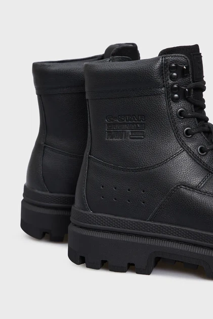 Чоловічі чорні шкіряні черевики Arron Lace Mid M G-Star RAW 45 D25774,01 - изображение 2