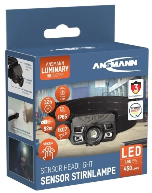 Latarka czołowa Ansmann HD450FRS 1600-0528 450 lm (4013674191970) - obraz 4