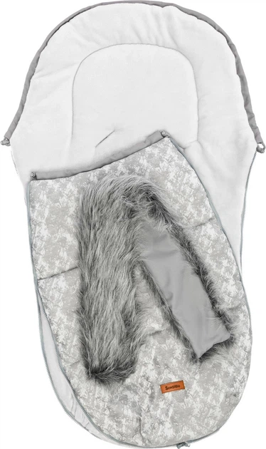 Śpiworek do wózka Sensillo Olaf 100 x 45 cm Jasno-szary (5903076305404) - obraz 3