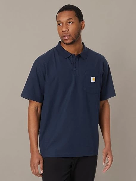 Koszulka polo męska Carhartt 106685 NVY S Granatowa (800070358346) - obraz 3