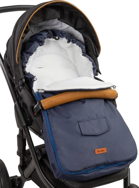 Śpiworek do wózka Sensillo Polar 95 x 40 cm Navy (5902021524945) - obraz 6