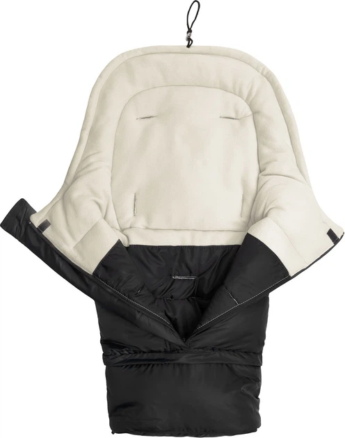 Śpiworek do wózka Sensillo Combi 3w1 polar 100-80 × 45 cm czarno-beżowy (5902021525591) - obraz 2