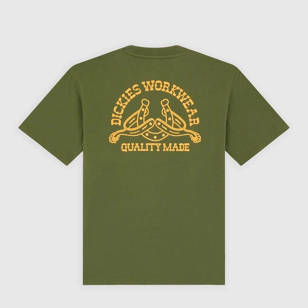 Футболка бавовняна довга чоловіча Dickies Bettsville Ss DK0A8887K721 M Зелена (800070354536) - зображення 8