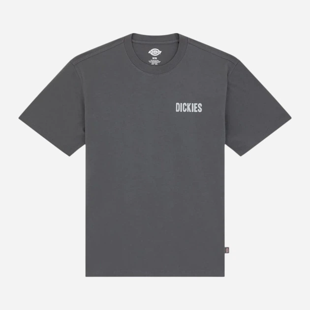 Футболка бавовняна довга чоловіча Dickies Wolfhurst Ss DK0A88QOCH01 M Темно-сіра (800070354671) - зображення 9