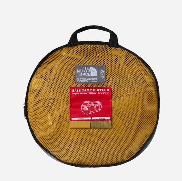 Torba podróżna 50 l The North Face Base Camp Duffel NF0A52STMUD1 Żółta (800070354814) - obraz 5