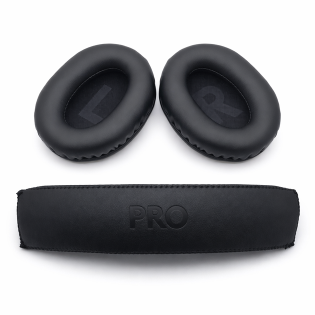 Комплект амбушюр и накладки для наушников Logitech G PRO X - черный - Фото 1 Комплект амбушюр и накладки для наушников Logitech G PRO X - черный - изображение 1