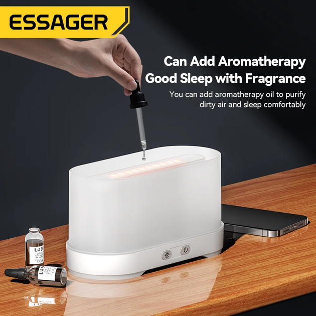 Увлажнитель воздуха ESSAGER Flame Aromatherapy Humidifier Black - изображение 6