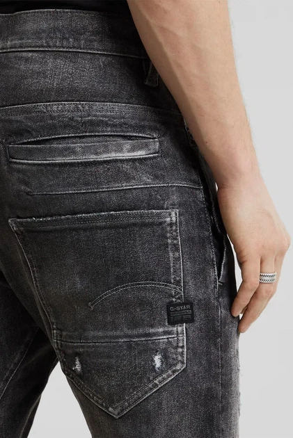 Чоловічі темно-сірі джинси D-Staq 3D Slim G-Star RAW 34-32 D05385,D764 - изображение 5