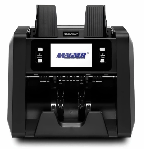 Професійна Рахувальна машинка Magner 125E, Мультивалютний Сортувальник купюр з детекцією справжності, з автоматичним стартом підрахунку - зображення 5