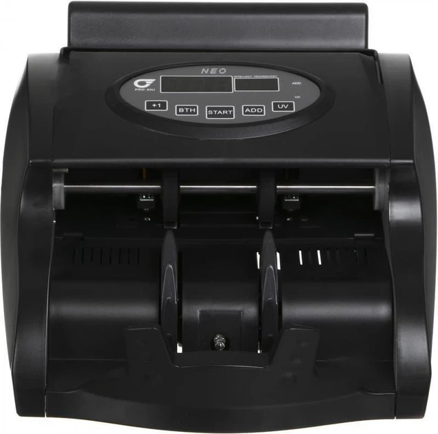Счетчик банкнот PRO 40U NEO BLACK | Профессиональная машинка для пересчета с контролем подлинности, с автоматическим стартом подсчёта - Фото 1 Счетчик банкнот PRO 40U NEO BLACK | Профессиональная машинка для пересчета с контролем подлинности, с автоматическим стартом подсчёта - изображение 1