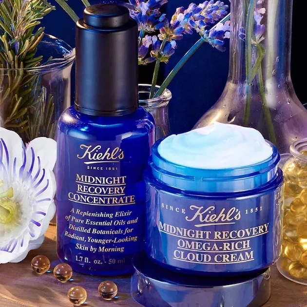 Ночной восстанавливающий концентрат для лица Kiehl`s Midnight Recovery Concentrate 50 мл - изображение 2