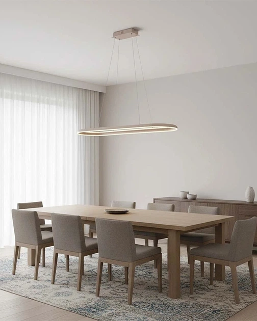 Люстра Goldlux 338037 Cashmere LED 1x80W 4000K 10500Lm IP20 бежева - зображення 2