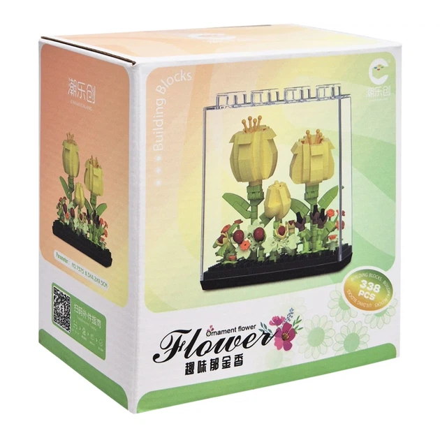 Дитячий Конструктор Ornament Flower 7375 у колбі, 338 деталей - Фото 1 Дитячий Конструктор Ornament Flower 7375 у колбі, 338 деталей - изображение 1