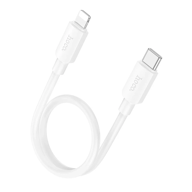 Кабель HOCO X96 Hyper PD charging data cable iP (L=0.25M) White - Фото 1 Кабель HOCO X96 Hyper PD charging data cable iP (L=0.25M) White - изображение 1