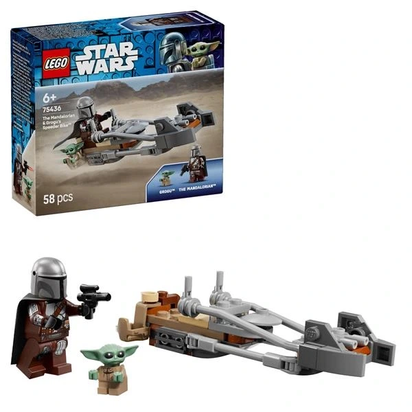 Конструктор LEGO Star Wars TM Швидкісний мотоцикл Мандалорця й Ґроґу 58 Деталей ( 75436 ) - изображение 5