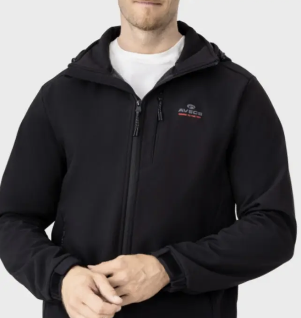 Ветровка мужская AVECS Softshell Демисезонная куртка Черная - Фото 3 Ветровка мужская AVECS Softshell Демисезонная куртка Черная - изображение 3