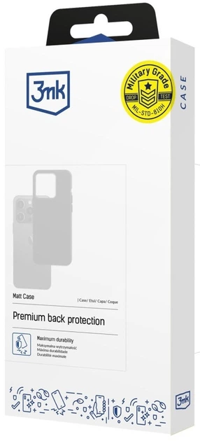 Etui 3MK Matt Case do Redmi 15C 4G/5G Black (5903108706797) - obraz 2