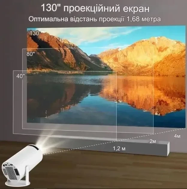 Мультимедийный портативный мини-проектор Magcubic HY300 Android 12 С поддержкой Wi-Fi Bluetooth 4K UHD - изображение 3