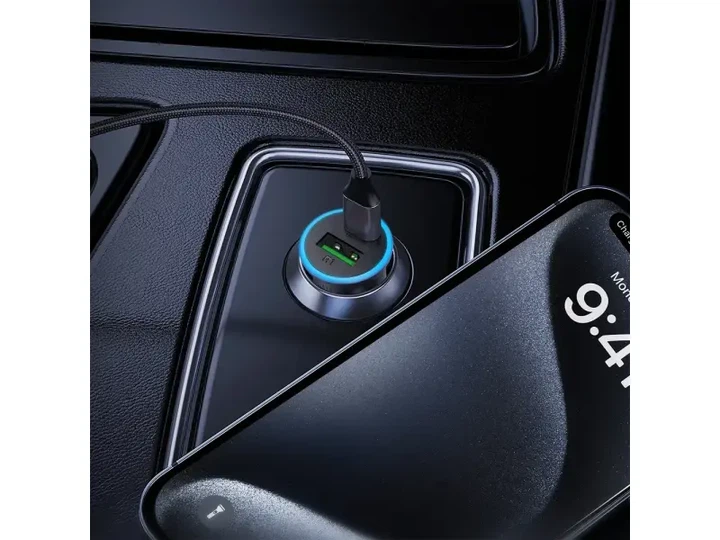 Автомобільне зарядне пристрій Acefast B15 65W Grey (6974316284963) - зображення 3