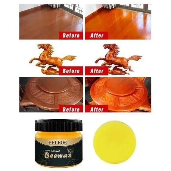Поліроль для меблів Beewax 80 г/Воскова поліроль для меблів - Фото 5 Поліроль для меблів Beewax 80 г/Воскова поліроль для меблів - зображення 5