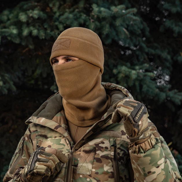 Шарф-труба коротка із затяжкою фліс M-Tac Elite Coyote Brown (L/XL) (320г/м2) 40586017-L/XL - зображення 13