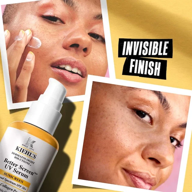 Kiehl's Better Screen UV Serum SPF 50+ Солнцезащитная сыворотка для лица с коллагеновым пептидом - изображение 6