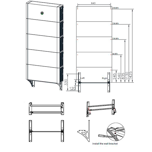 Кронштейн настенный для аккумуляторов APX Growatt APX Battery Wall Bracket White - изображение 4