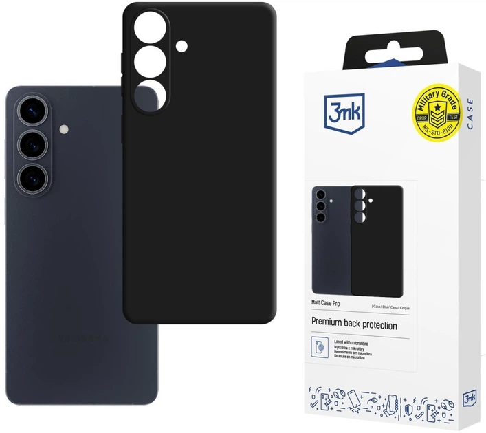 Чохол 3MK Matt Case Pro для Samsung Galaxy S26 Plus Black (5903108706056) - зображення 6