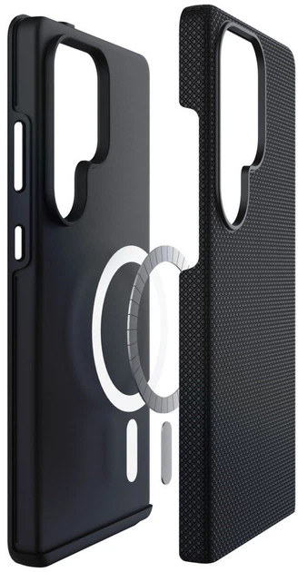 Etui 3MK Fortis MagCase do Samsung Galaxy S25 Ultra Black (5903108754309) - obraz 2