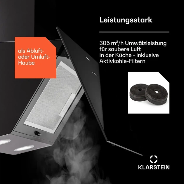 Вытяжка Klarstein Laurel 60 247 м³/час (10045313) - изображение 5