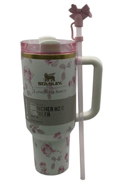 Термос термочашка Stanley Quencher H2.0 Tumbler з нержавіючої сталі 1,18 л Vintage Rose KT6007856 - зображення 2