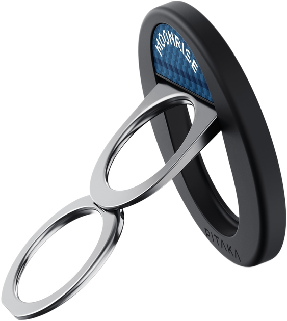 Тримач-кільце на смартфон Pitaka MagEZ Grip 3 MagSafe Black (749355416967) - зображення 6